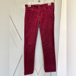 Animal Print Jeans - 27R Gap 1969 Straightleg Midrise.